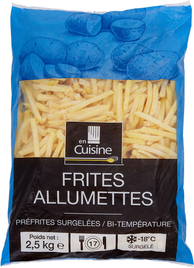 Frites allumettes 9 mm - sac 2,5 kg