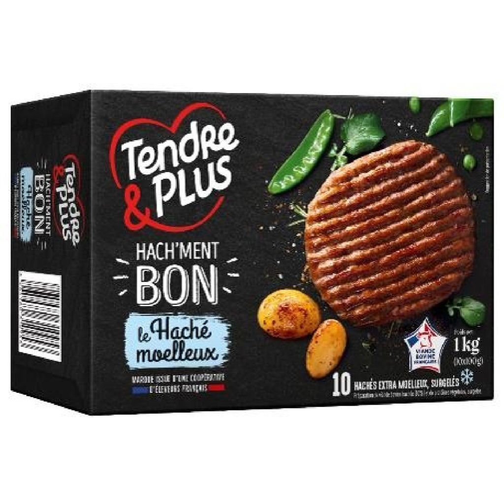 Steaks hachés 15 % MG - carton 10 x 100 g