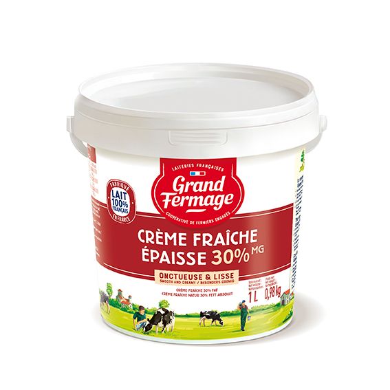 Crème fraîche épaisse 35 % - pot 1 L