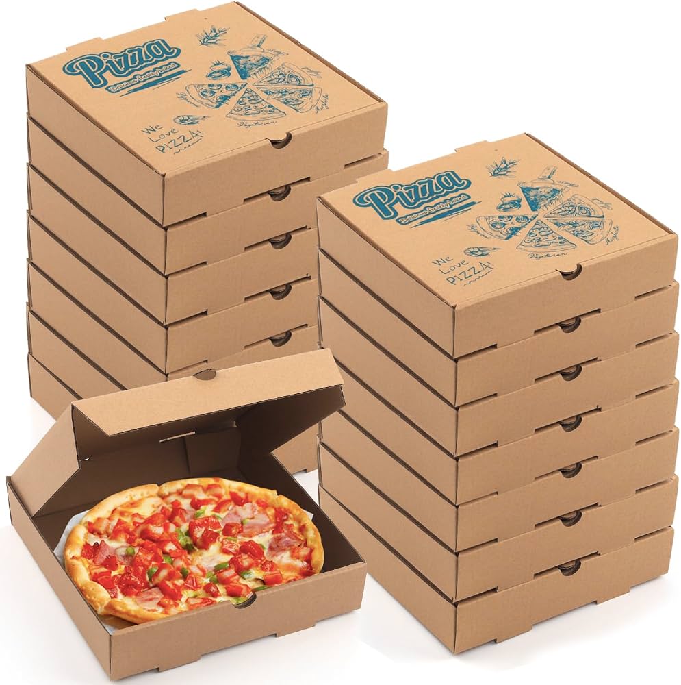 [EMB-002] Boîtes à pizza kraft 33 cm - lot 100